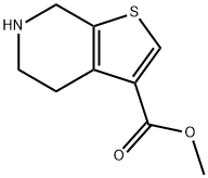 4,5,6,7-Tetrahydro-thieno[2,3-c]pyridine-3-carboxylic acid methyl ester Struktur