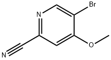 5-BroMo-4-Methoxypicolinonitrile Struktur