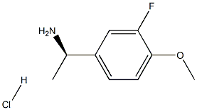 (R)-1-(3-Fluoro-4-Methoxyphenyl)ethanaMine hydrochloride Struktur