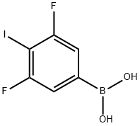 (3,5-Difluoro-4-iodophenyl)boronic acid Struktur