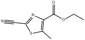 ethyl 2-cyano-4-methylthiazole-5-carboxylate Struktur