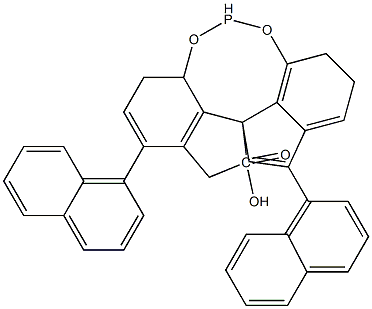 (11aS)-10,11,12,13-Tetrahydro-5-hydroxy-3,7-di-1-naphthalenyl-diindeno[7,1-de:1',7'-fg][1,3,2]dioxaphosphocin-5-oxide Struktur