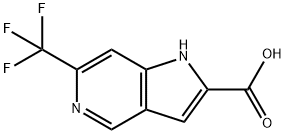 6-TrifluoroMethyl-5-azaindole-2-carboxylic acid Struktur