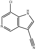 7-Chloro-3-cyano-5-azaindole Struktur