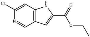 6-Chloro-5-azaindole-2-carboxylic acid ethyl ester Struktur