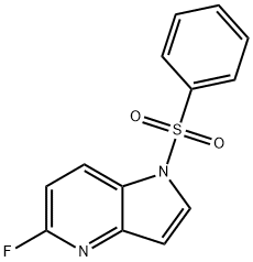 5-Fluoro-1-(phenylsulfonyl)-4-azaindole Struktur