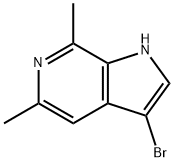 3-BroMo-5,7-diMethyl-6-azaindole Struktur