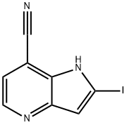 7-Cyano-2-iodo-4-azaindole Struktur