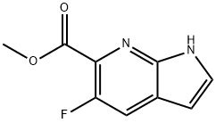 5-Fluoro-7-azaindole-6-carboxylic acid Methyl ester Struktur