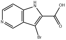 3-BroMo-5-azaindole-2-carboxylic acid Struktur