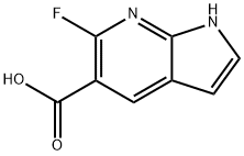 6-Fluoro-7-azaindole-5-carboxylic acid Struktur