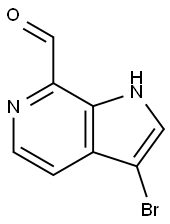 3-BroMo-6-azaindole-7-carboxaldehyde Struktur