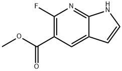 6-Fluoro-7-azaindole-5-carboxylic acid Methyl ester Struktur