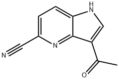 3-Acetyl-5-cyano-4-azaindole Struktur