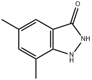 5,7-DIMETHYL-3-HYDROXY 1H-INDAZOLE Struktur