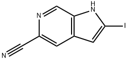 5-Cyano-2-iodo-6-azaindole Struktur