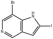 7-BroMo-2-iodo-5-azaindole Struktur