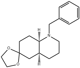 (4A'S,8A'R)-1'-BENZYLOCTAHYDRO-1'H-SPIRO[[1,3]DIOXOLANE-2,6'-QUINOLINE] Struktur