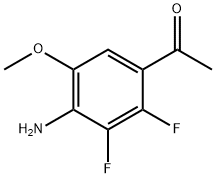 1-(4-Amino-2,3-difluoro-5-methoxy-phenyl)-ethanone Struktur