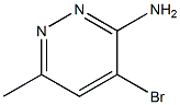 4-BroMo-6-Methyl-pyridazin-3-ylaMine Struktur