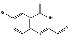 6-Bromo-4-oxo-3,4-dihydroquinazoline-2-carbaldehyde Struktur