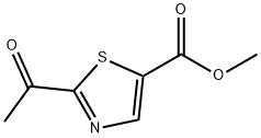 5-Thiazolecarboxylic acid, 2-acetyl-, Methyl ester Struktur