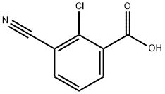 2-chloro-3-cyanobenzoic acid Struktur