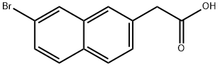 7-broMo-2-naphthylacetic acid Struktur