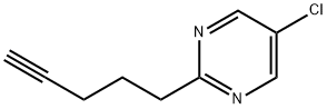 5-Chloro-2-(pent-4-yn-1-yl)pyriMidine Struktur