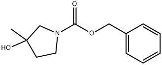 Benzyl 3-hydroxy-3-Methylpyrrolidine-1-carboxylate Struktur