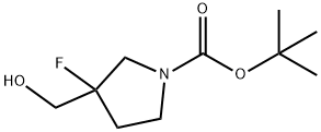 1-Boc-3-fluoropyrrolidine-3-Methanol Struktur