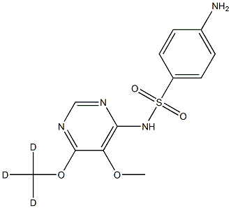 Sulfadoxine-d3 Struktur