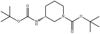 (R)-1-Boc-(3-Boc-aMino)piperidine Struktur