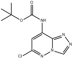 tert-butyl 6-chloro-[1,2,4]triazolo[4,3-b]pyridazin-8-ylcarbaMate Struktur