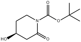 (S)-tert-Butyl 4-hydroxy-2-oxopiperidine-1-carboxylate Struktur