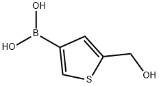 (5-(HydroxyMethyl)thiophen-3-yl)boronic acid Struktur