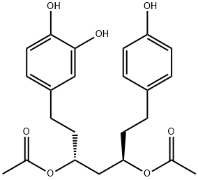 1-(3,4-Dihydroxyphenyl)-
7-(4-hydroxyphenyl)heptane-3,5-diyl diacetate