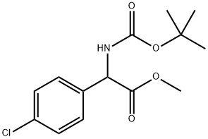 tert-butyl (Methoxycarbonyl)(4-chlorophenyl)MethylcarbaMate Struktur