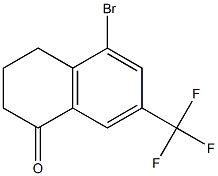 5-BROMO-7-(TRIFLUOROMETHYL)-2,3,4-TRIHYDRONAPHTHALEN-1-ONE Struktur