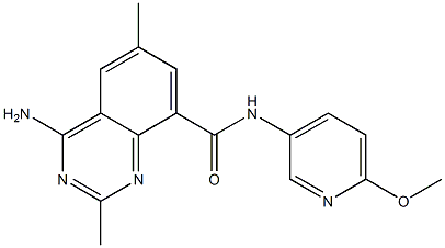 4-aMino-N-(6-Methoxypyridin-3-yl)-2,6-diMethylquinazoline-8-carboxaMide Struktur