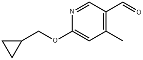 6-(cyclopropylMethoxy)-4-Methylnicotinaldehyde Struktur