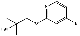 1-(4-broMopyridin-2-yloxy)-2-Methylpropan-2-aMine Struktur