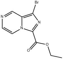 IMidazo[1,5-a]pyrazine-3-carboxylic acid, 1-broMo-, ethyl ester Struktur