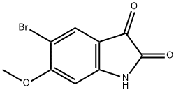 5-BroMo-6-Methoxy-1H-indole-2,3-dione Struktur