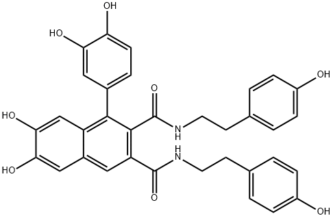 N,N'-Bis[2-(4-hydroxyphenyl)ethyl]-6,7-dihydroxy-1-(3,4-dihydroxyphenyl)naphthalene-2,3-dicarboxamide