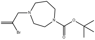 2-Bromo-3-(N-Boc-4-homopiperazinyl)prop-1-ene Struktur