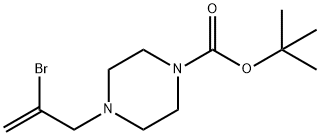 2-Bromo-(N-Boc-4-piperazinyl)prop-1-ene Struktur