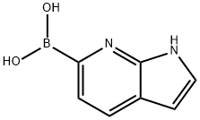 1H-PYRROLO[2,3-B]PYRIDINE-6-BORONIC ACID Struktur