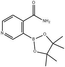 4-CarbaMoylpyridine-3-boronic acid pinacol ester Struktur