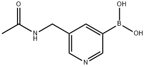 5-[(AcetylaMino)Methyl]pyridine-3-boronic acid Struktur